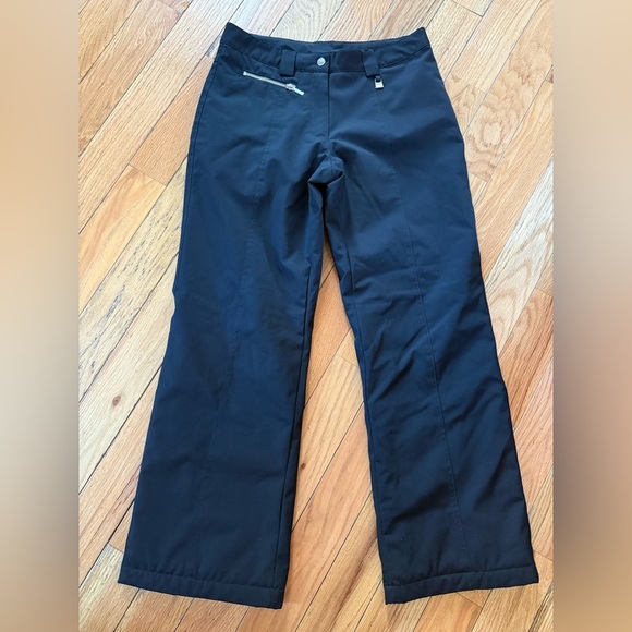 NILS Ski Snowboard Pants Women's Size 8 Small Black Insulated Lined 28” Inseam - Picture 1 of 14